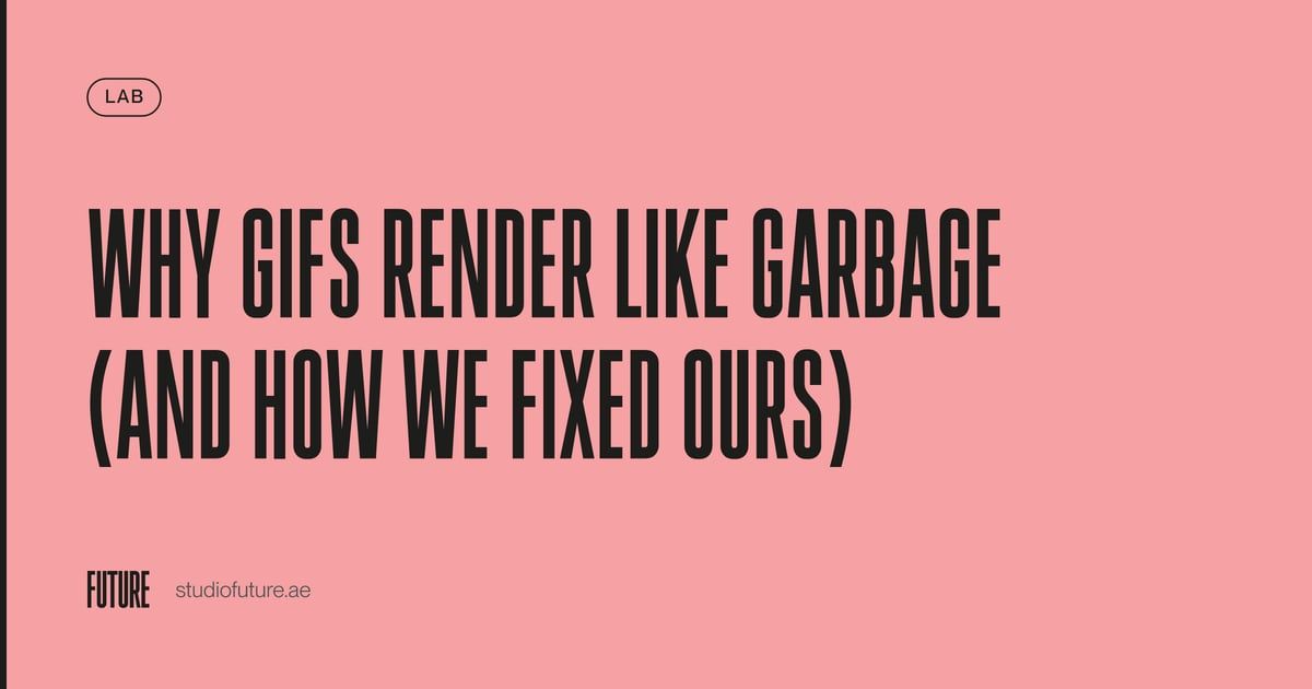 Image for Why GIFs Render Like Garbage (And How We Fixed Ours)