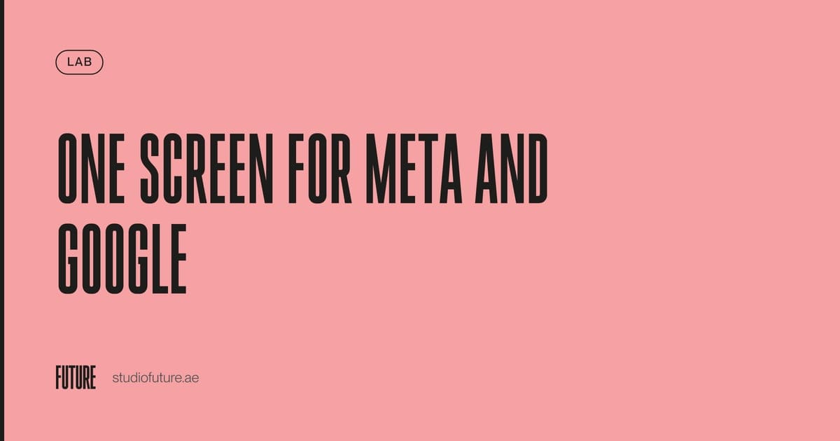 One Screen for Meta and Google article thumbnail