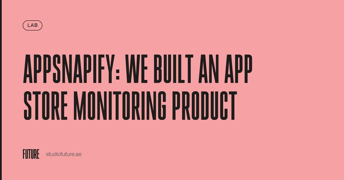 Image for AppSnapify: We Built an App Store Monitoring Product