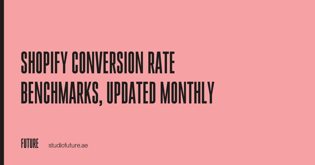 Image for Shopify Conversion Rate Benchmarks, Updated Monthly