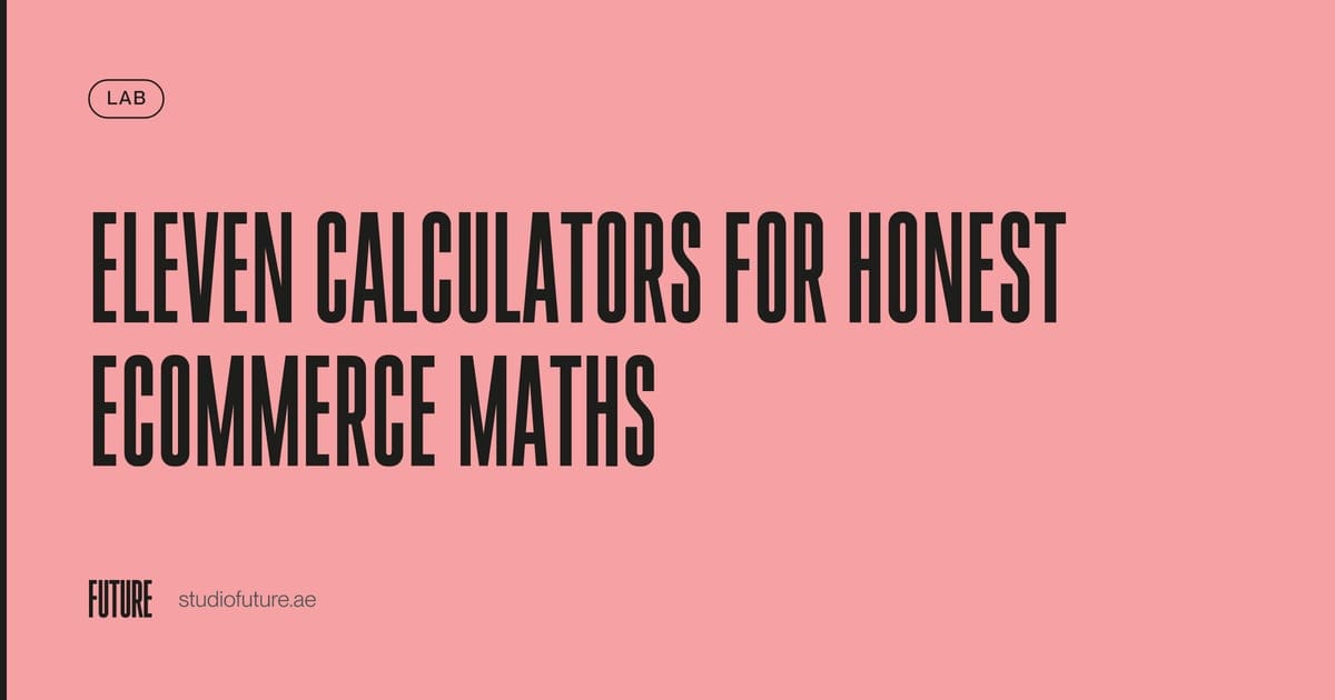 Image for Eleven Calculators for Honest Ecommerce Maths