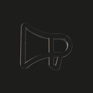 glass megaphone icon