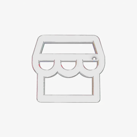 spinning glass storefront icon